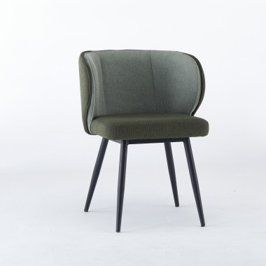 Chaise CELIA - Vert - Lot de 4 - Madrid Mobiliario