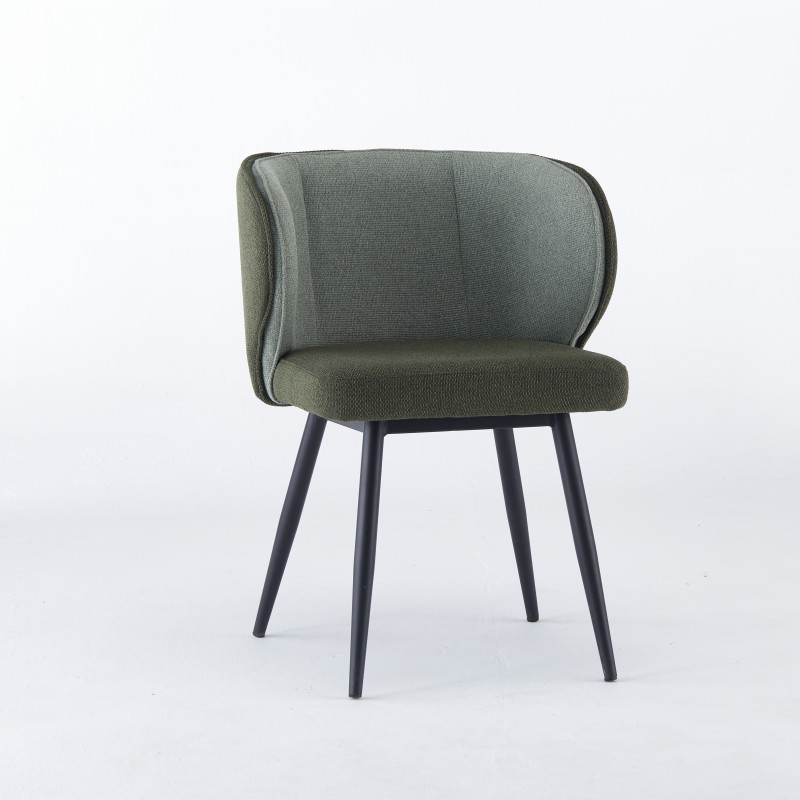 Chaise CELIA - Vert - Lot de 4 - Madrid Mobiliario