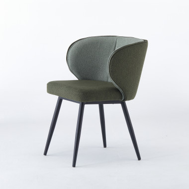 Chaise CELIA - Vert - Lot de 4 - Madrid Mobiliario