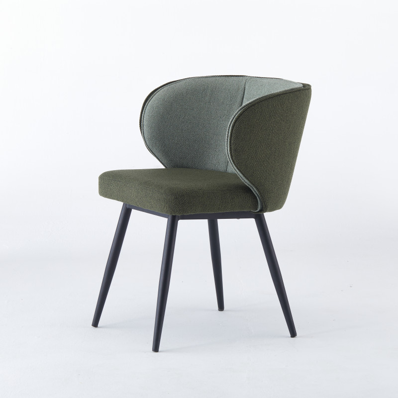 Chaise CELIA - Vert - Lot de 4 - Madrid Mobiliario