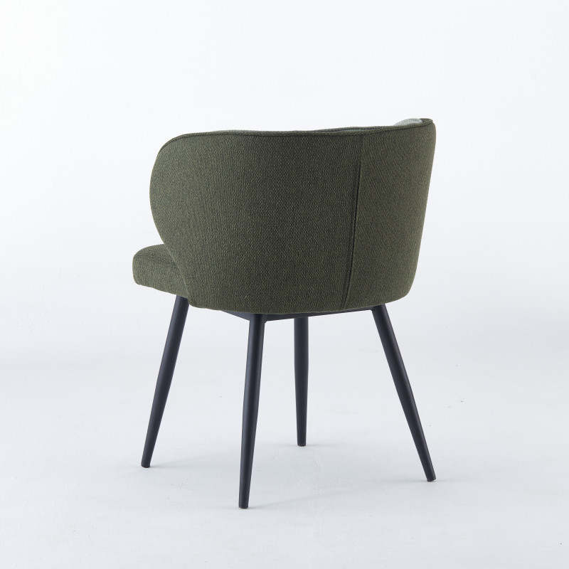 Chaise CELIA - Vert - Lot de 4 - Madrid Mobiliario