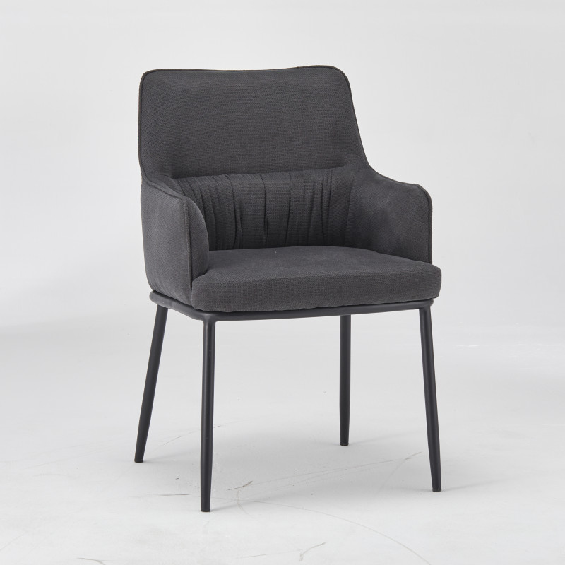 Chaise ANGELA - Gris - Lot de 4 - Madrid Mobiliario
