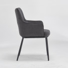 Chaise ANGELA - Gris - Lot de 4 - Madrid Mobiliario