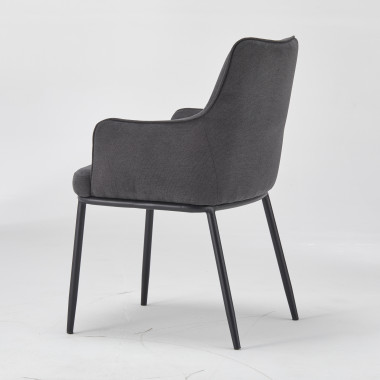 Chaise ANGELA - Gris - Lot de 4 - Madrid Mobiliario
