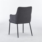 Chaise ANGELA - Gris - Lot de 4 - Madrid Mobiliario