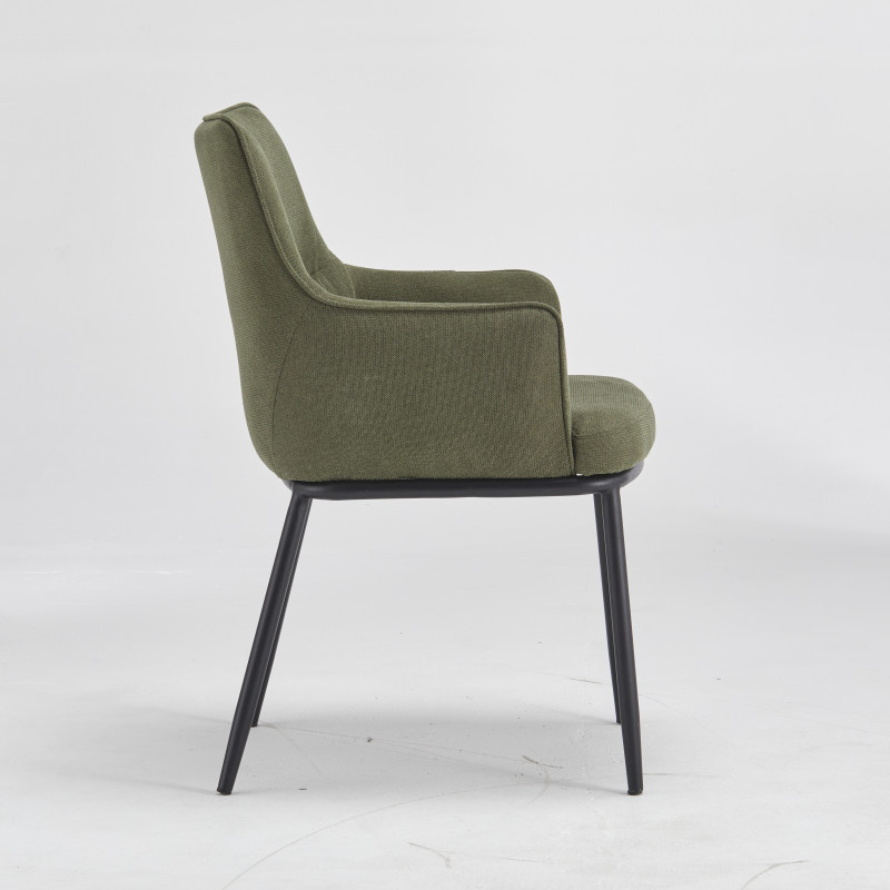 Chaise ANGELA - Vert - Lot de 4 - Madrid Mobiliario