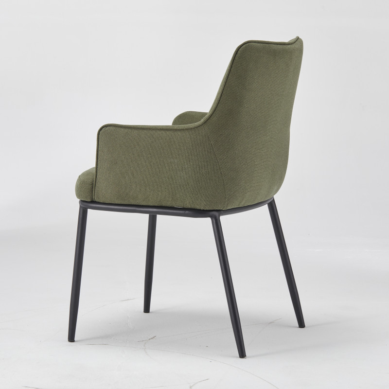 Chaise ANGELA - Vert - Lot de 4 - Madrid Mobiliario