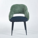 Chaise IRIS - Vert-Bleu Sombre - Madrid Mobiliario
