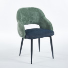 Chaise IRIS - Vert-Bleu Sombre - Madrid Mobiliario