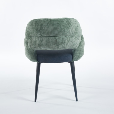 Chaise IRIS - Vert-Bleu Sombre - Madrid Mobiliario