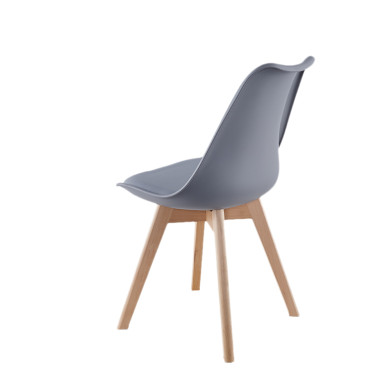 Chaise NORDIQUE - Gris - Lot de 4 - Madrid Mobiliario