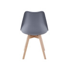 Chaise NORDIQUE - Gris - Lot de 4 - Madrid Mobiliario