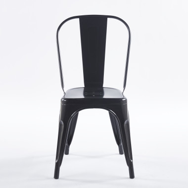 Chaise TOIX - Noir - Lot de 4 - Madrid Mobiliario