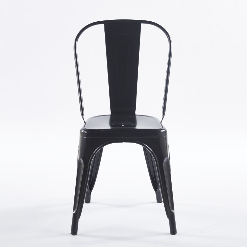 Chaise TOIX - Noir - Lot de 4 - Madrid Mobiliario