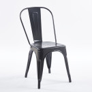 Chaise TOIX - Noir - Lot de 4 - Madrid Mobiliario