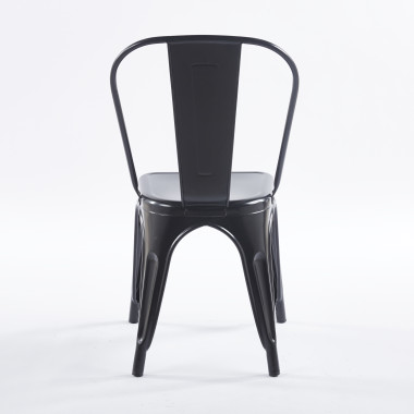 Chaise TOIX - Noir - Lot de 4 - Madrid Mobiliario