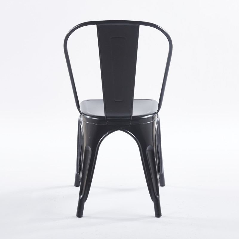 Chaise TOIX - Noir - Lot de 4 - Madrid Mobiliario
