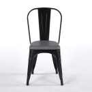 Chaise TOIX Tapissé - Gris - Lot de 4 - Madrid Mobiliario