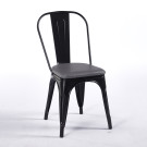 Chaise TOIX Tapissé - Gris - Lot de 4 - Madrid Mobiliario