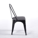 Chaise TOIX Tapissé - Gris - Lot de 4 - Madrid Mobiliario