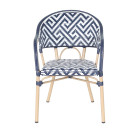 Chaise SEMPORNA - Bleu - Lot de 4 - Madrid Mobiliario