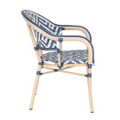 Chaise SEMPORNA - Bleu - Lot de 4 - Madrid Mobiliario