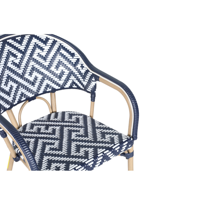 Chaise SEMPORNA - Bleu - Lot de 4 - Madrid Mobiliario
