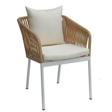 Chaise SOPHI - Naturel - Lot de 4 - Madrid Mobiliario