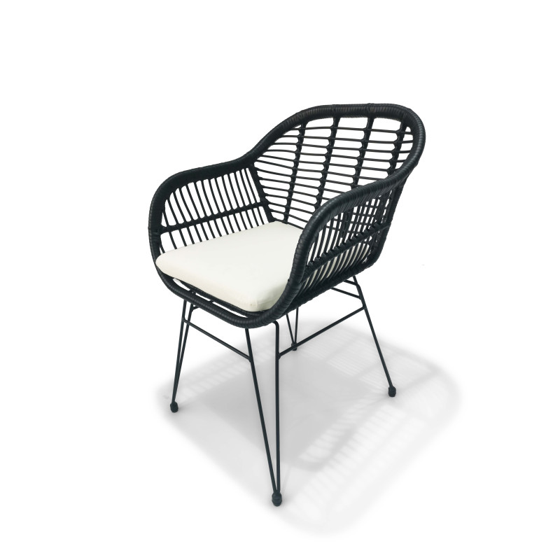 Chaise ZOE - Noir - Madrid Mobiliario