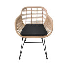 Chaise ZOE - Natural Zoe - Madrid Mobiliario