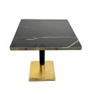 Plateau Multicouche Marbre Noir 70x70 - Madrid Mobiliario