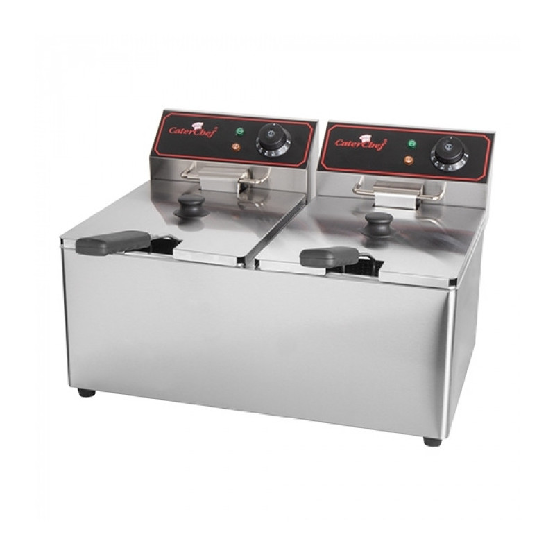 Friteuse 2 x 8L avec zone froide - Caterchef star  au meilleur prix sur Restock CHR
