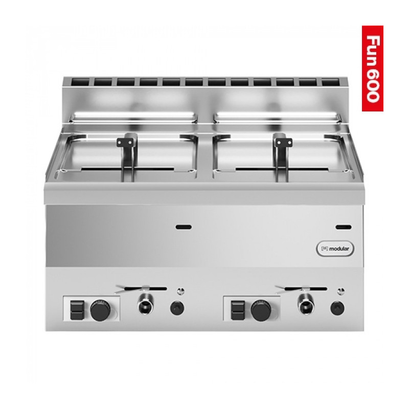 Friteuse 8  8 litres - Gaz naturel - Fun 600 - Modular  au meilleur prix sur Restock CHR