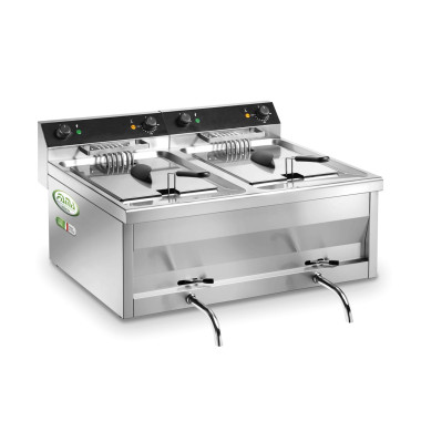 Friteuse 2x12 litres avec robinet - Fama  au meilleur prix sur Restock CHR
