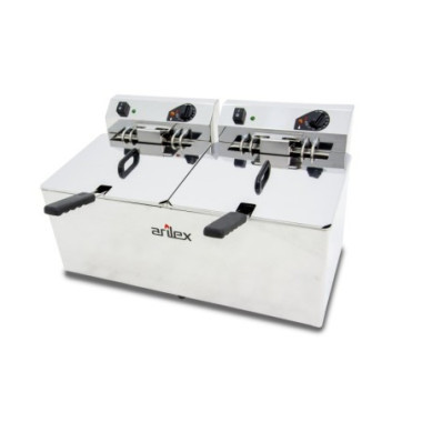 Friteuse électrique - 1212L - Double cuve - Sans robinet - Triphasée - Arilex  au meilleur prix sur Restock CHR