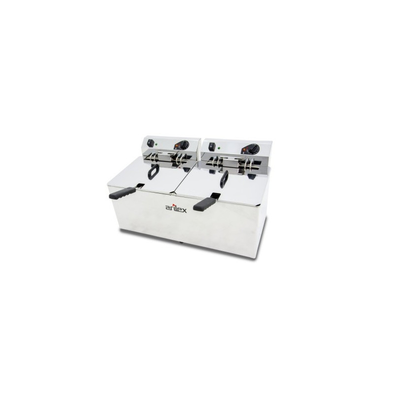 Friteuse électrique - 1212L - Double cuve - Sans robinet - Triphasée - Arilex  au meilleur prix sur Restock CHR