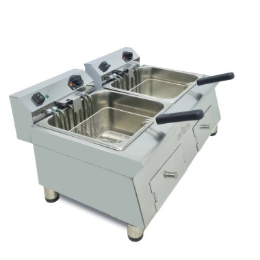 Friteuse électrique - 1212L - Double cuve - Triphasée - Arilex  au meilleur prix sur Restock CHR