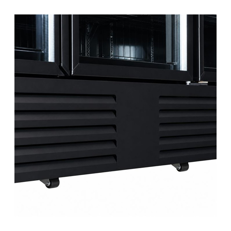 Armoire réfrigérée négative avec 4 portes en verre noir JDE2025F BL - Combisteel  au meilleur prix sur Restock CHR