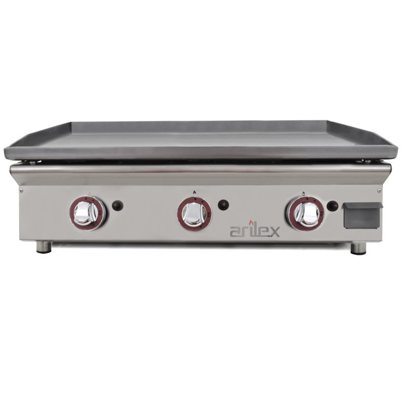 Plancha gaz professionnelle - 3 bruleurs - 80 cm - Arilex  au meilleur prix sur Restock CHR