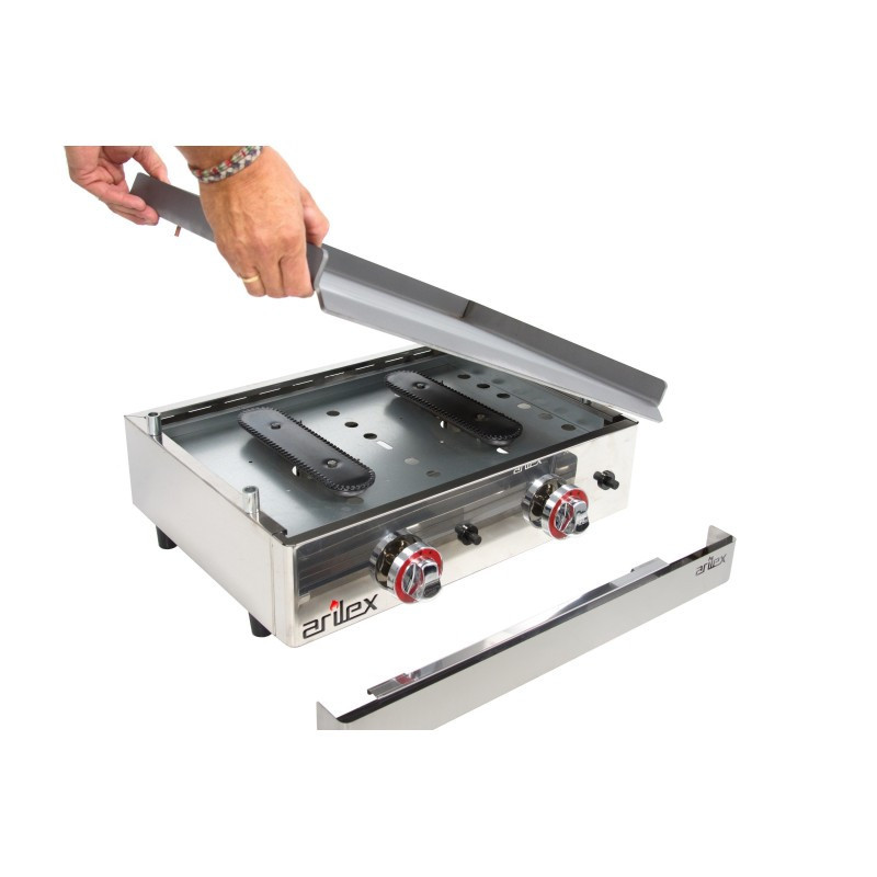 Plancha à gaz - 410x457x240h mm - Arilex  au meilleur prix sur Restock CHR