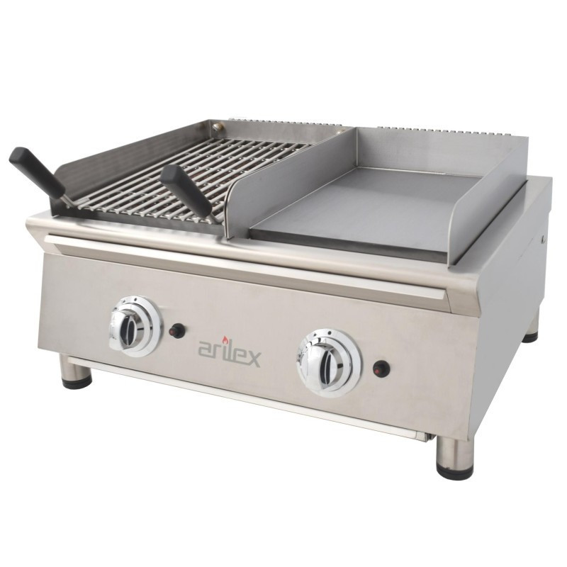 Plaque de cuisson à gaz - 35 cm  Barbecue à gaz 35 cm - 70FRYGRBN - Arilex  au meilleur prix sur Restock CHR