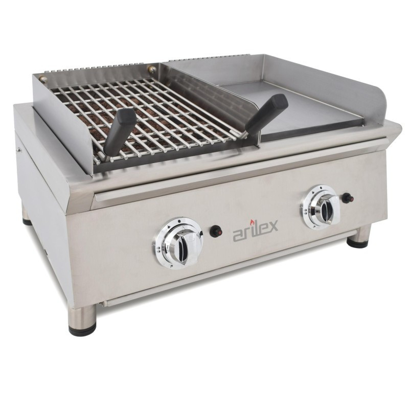 Plaque de cuisson à gaz - 35 cm  Barbecue à gaz 35 cm - 70FRYGRBN - Arilex  au meilleur prix sur Restock CHR