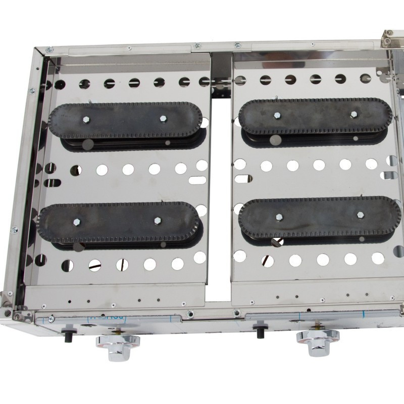 Plaque de cuisson à gaz - 335x590x345h mm - Chrome dur - Arilex  au meilleur prix sur Restock CHR