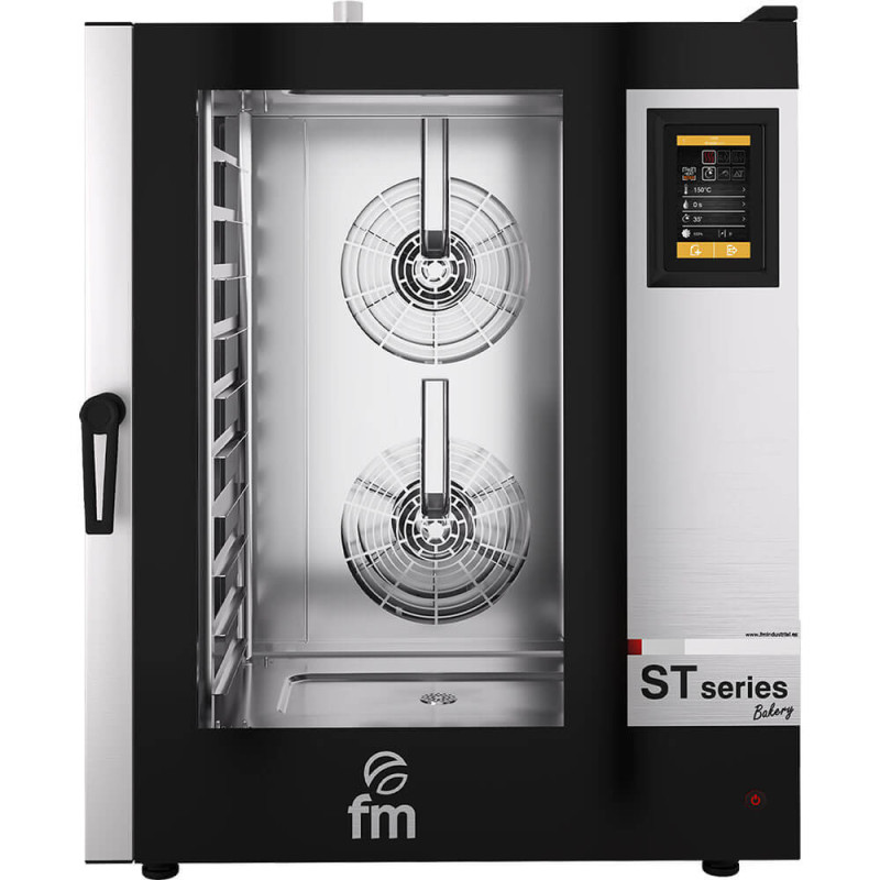 Four à convection et vapeur boulangerie  système de nettoyage  ST-Bakery écran tactile, 10x(600x400), P 15,6 kW - Stalgast  au m