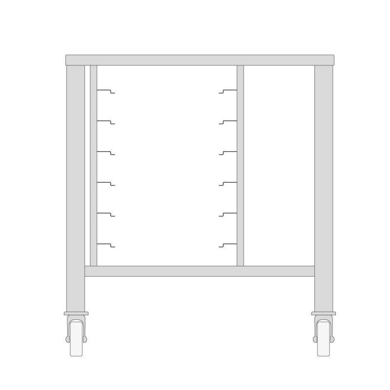 fin de série Table à roulettes pour Steamer 3X  4X 1/1 GN - Maxima  au meilleur prix sur Restock CHR