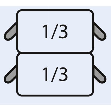 Paniers Pâtes - Set 2x1/3 GN - Acier - Professionnel - Saro  au meilleur prix sur Restock CHR