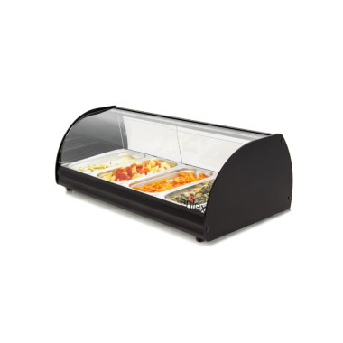 Vitrine chauffe-tapas - 4 bacs GN1/3-40 - Arilex  au meilleur prix sur Restock CHR