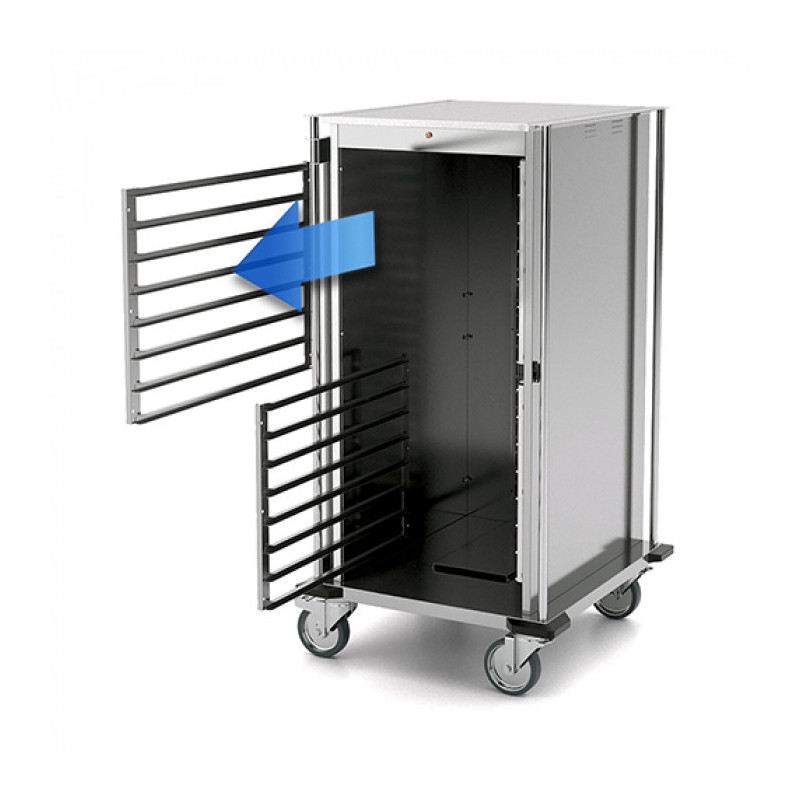 Chariot chauffant Inox 10 x GN 1/1 - Caterchef star  au meilleur prix sur Restock CHR
