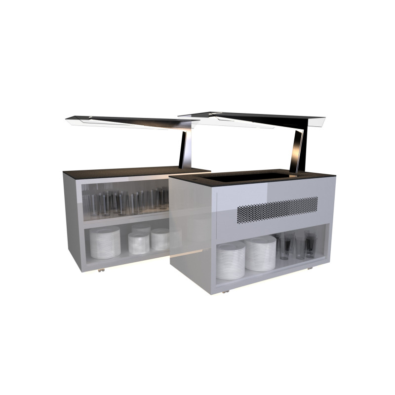 Buffet Chaud BUB65A-I - Bain-Marie - Anti-Postillons Inversé - Sayl  au meilleur prix sur Restock CHR