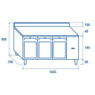 Comptoir réfrigéré GN1/1 MOTEUR À DISTANCE QRG 3200SG - Cool Head  au meilleur prix sur Restock CHR